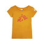 T-shirt donna ocra omino