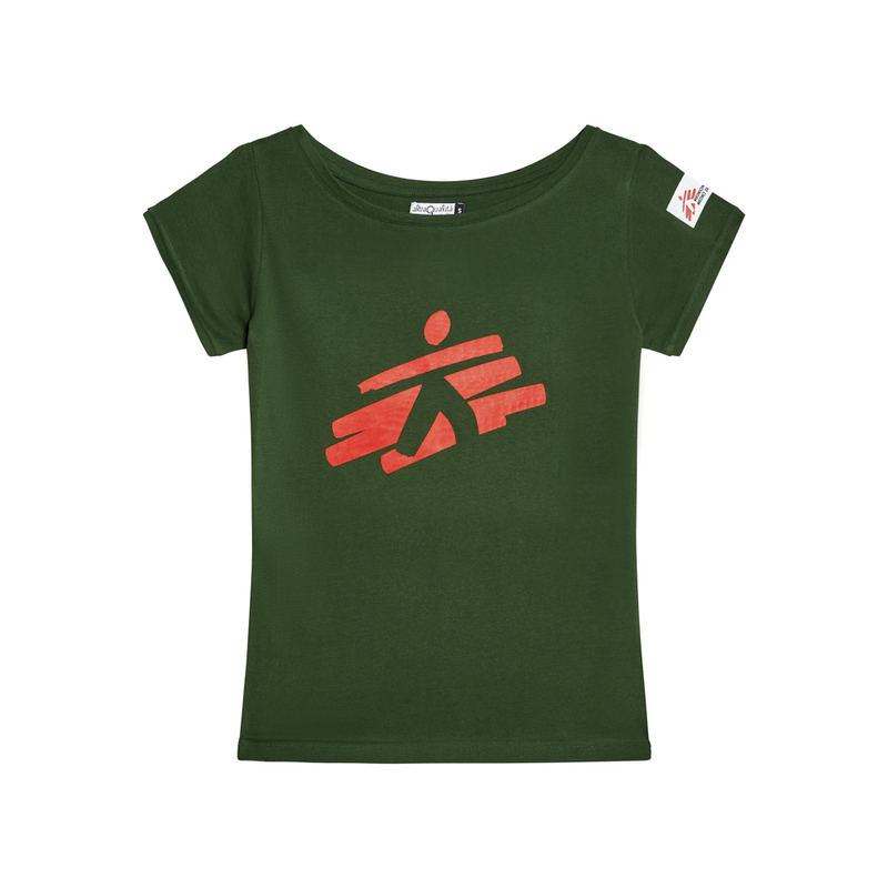 T-shirt donna verde foresta Omino