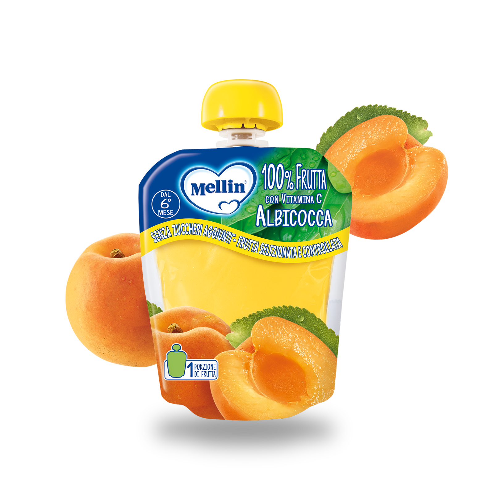 Merenda 100% albicocca con Vitamina C | Mellin