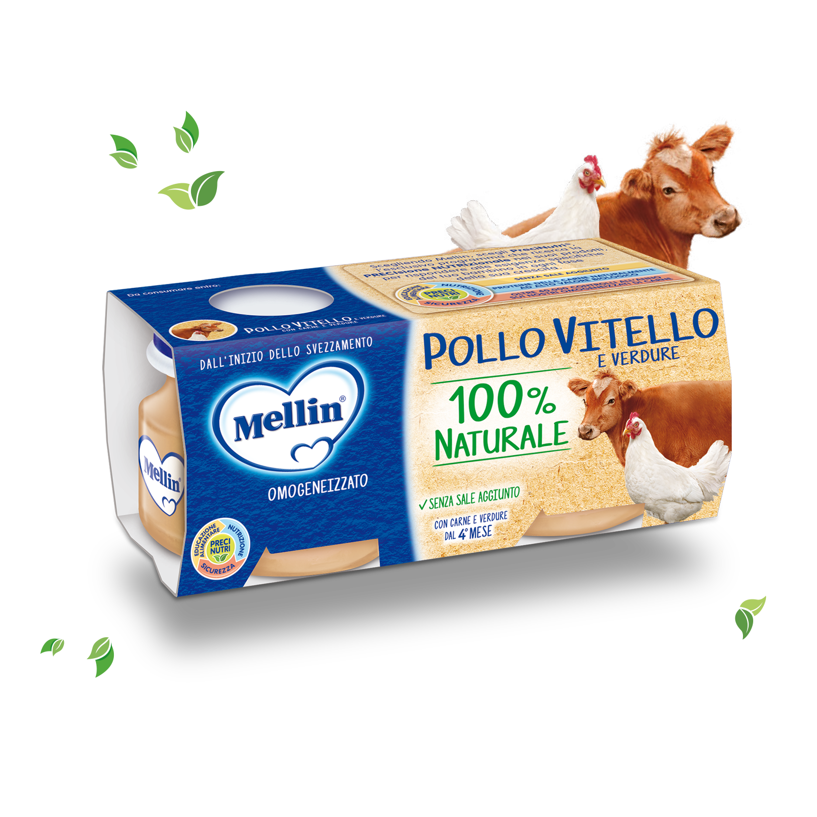 Pollo Vitello con Verdure | Mellin