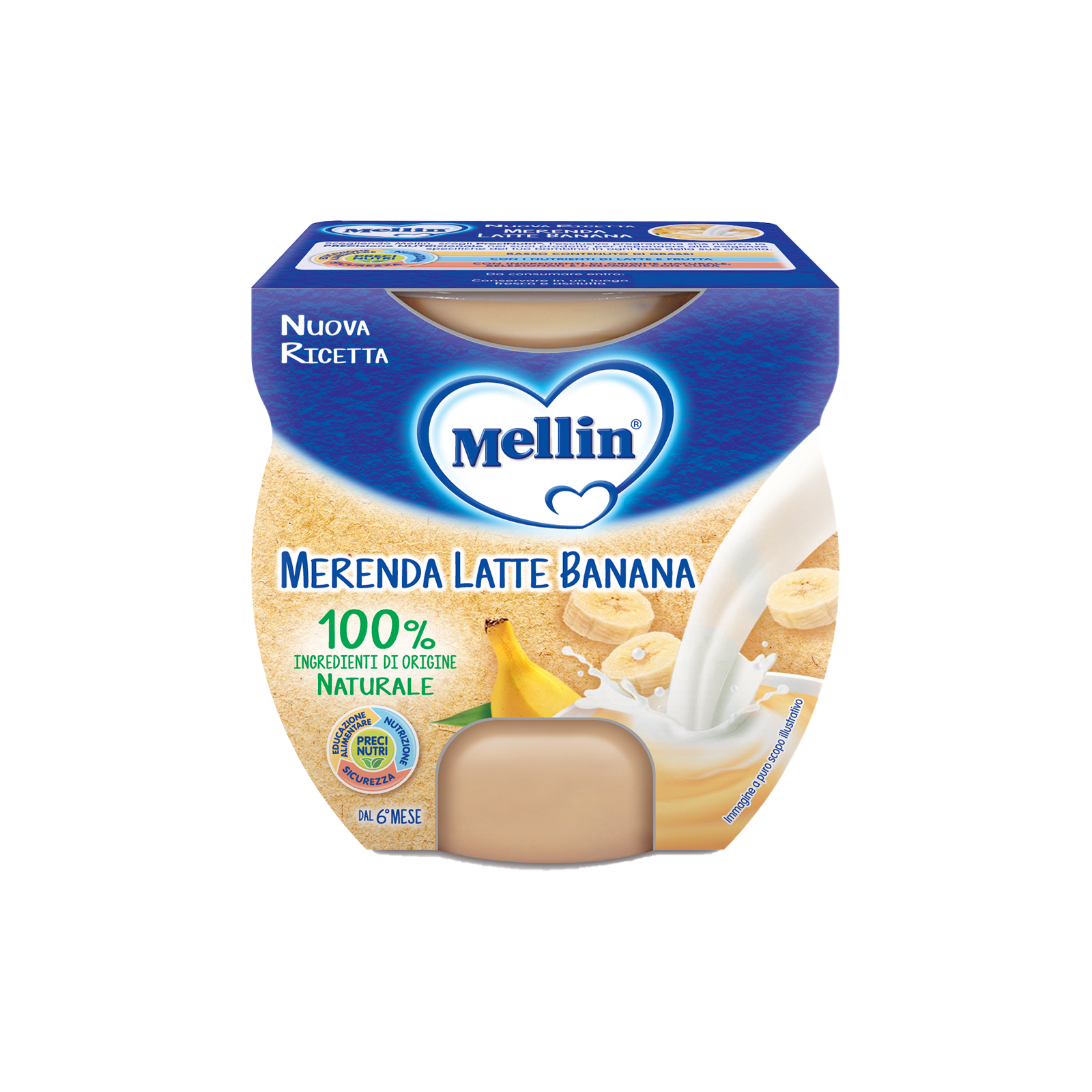 Merenda Latte e Banana | Mellin