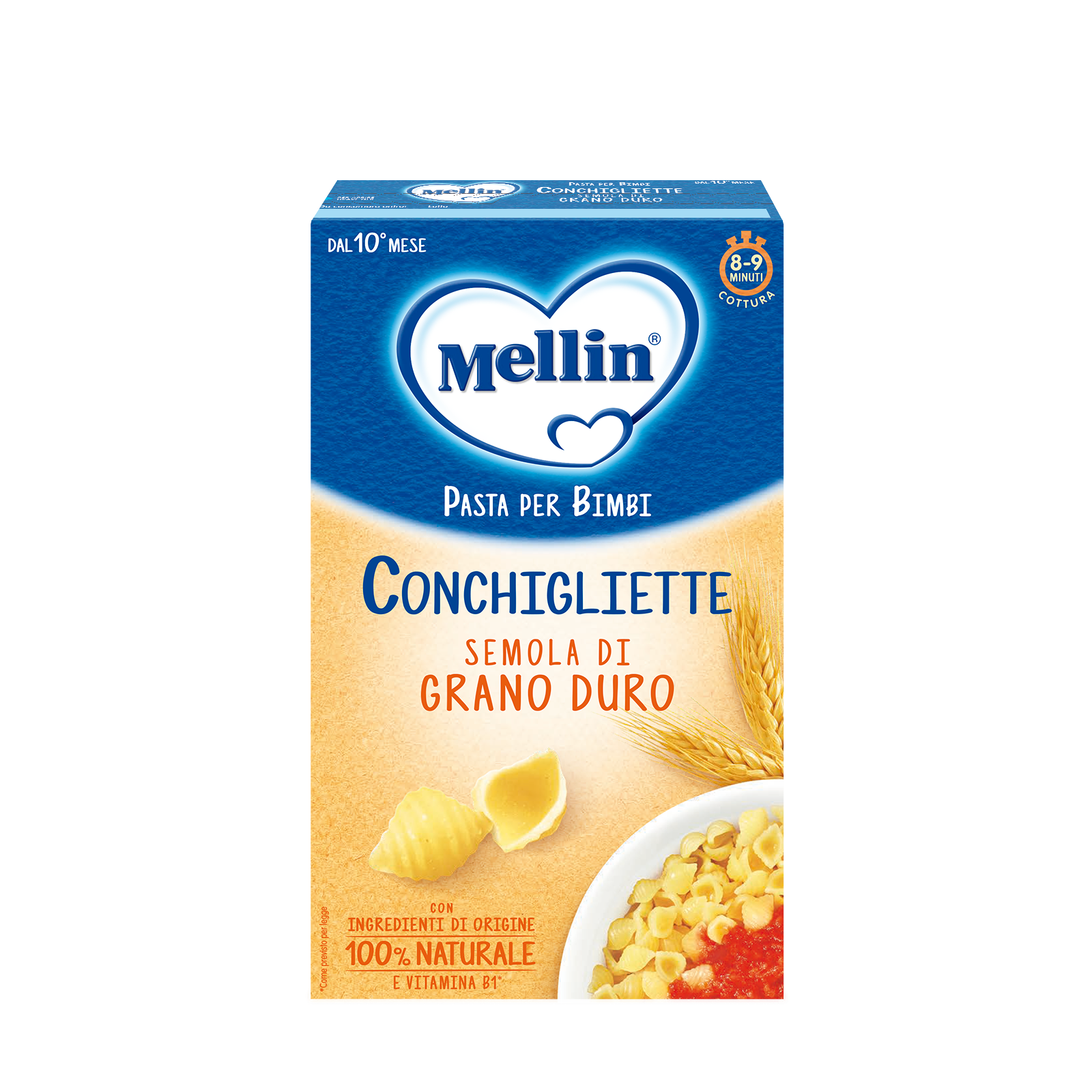 Pastine e riso - MELLIN CONCHIGLIETTE DI SEMOLA DI GRANO DURO