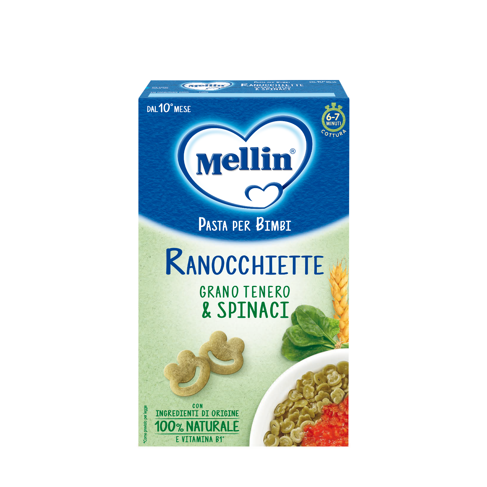 Pastine e riso - MELLIN RANOCCHIETTE CON GRANO TENERO E  SPINACI