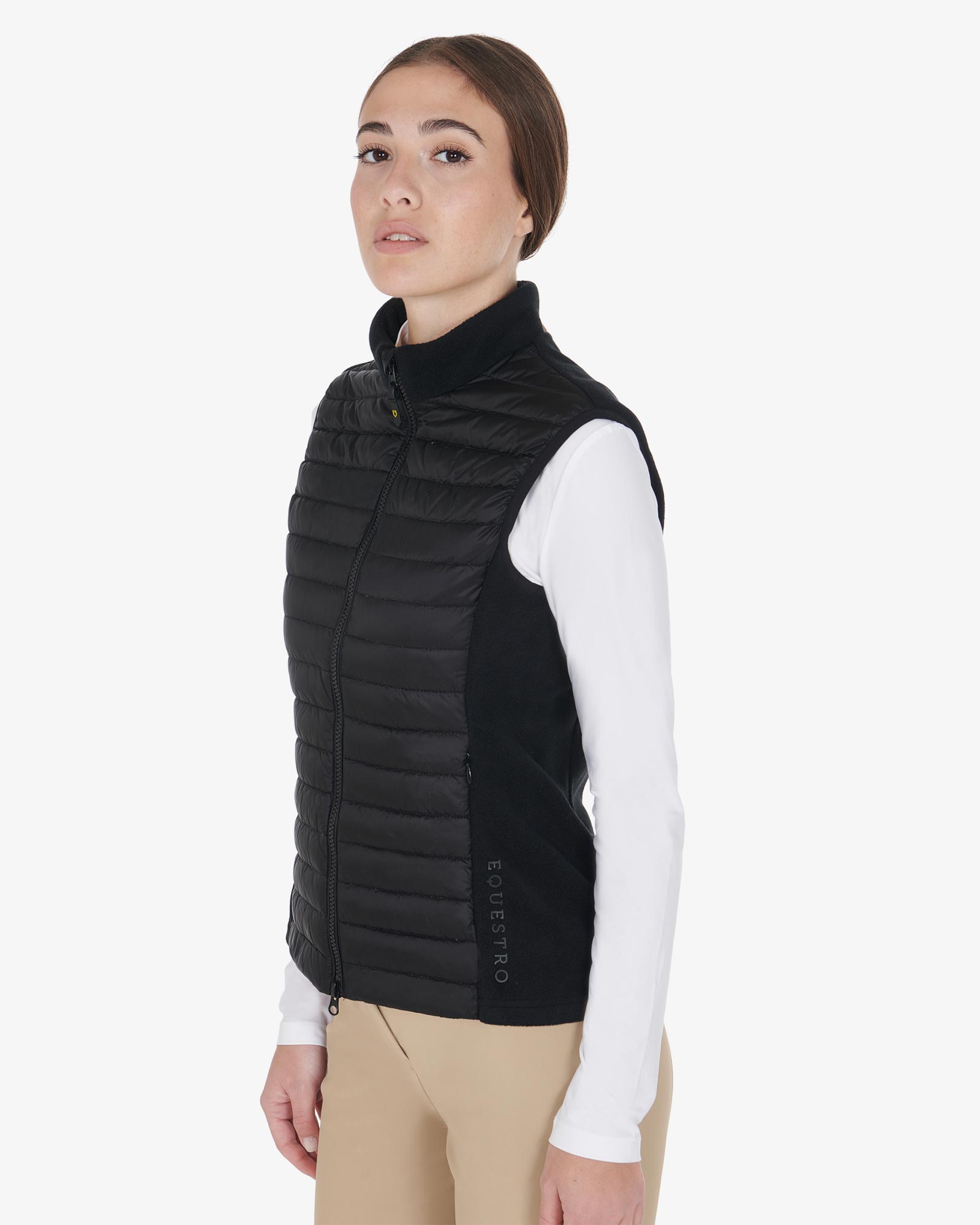 slim fit fleece vest