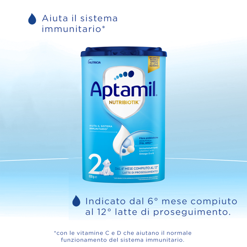 Aptamil Nutribiotik - Latte di proseguimento 2 in polvere 1200g - Prénatal
