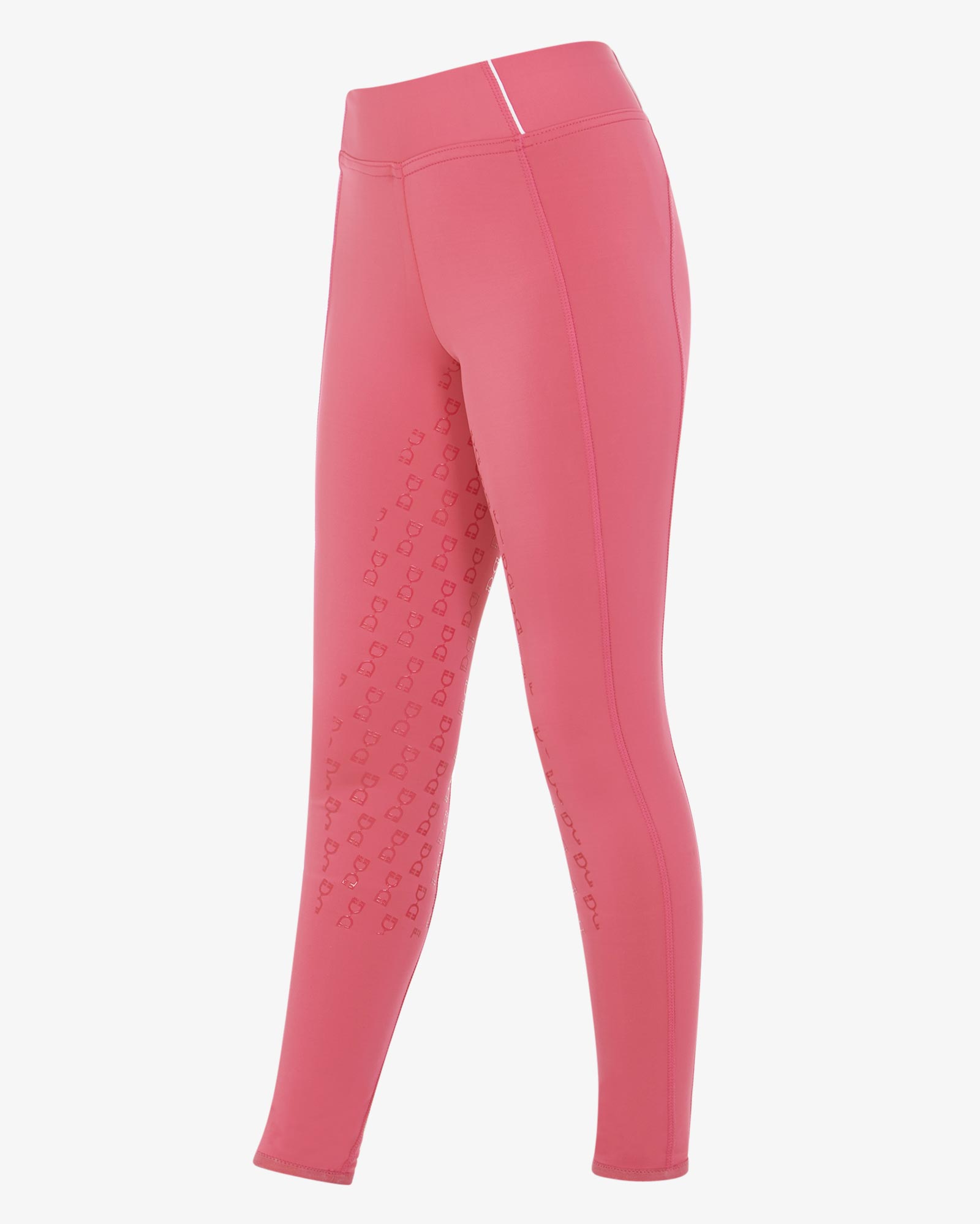 Dolce & Gabbana Logo-waistband Stretch-fit Leggings In Rosa