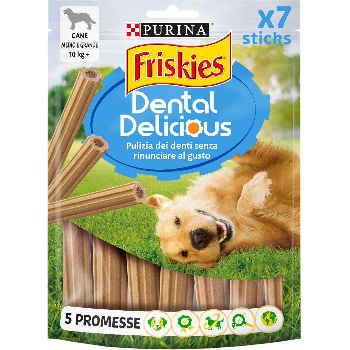 Dental Snack Per Cani Taglia Media E Grande Noidue Primia g 180, 7 Pezzi