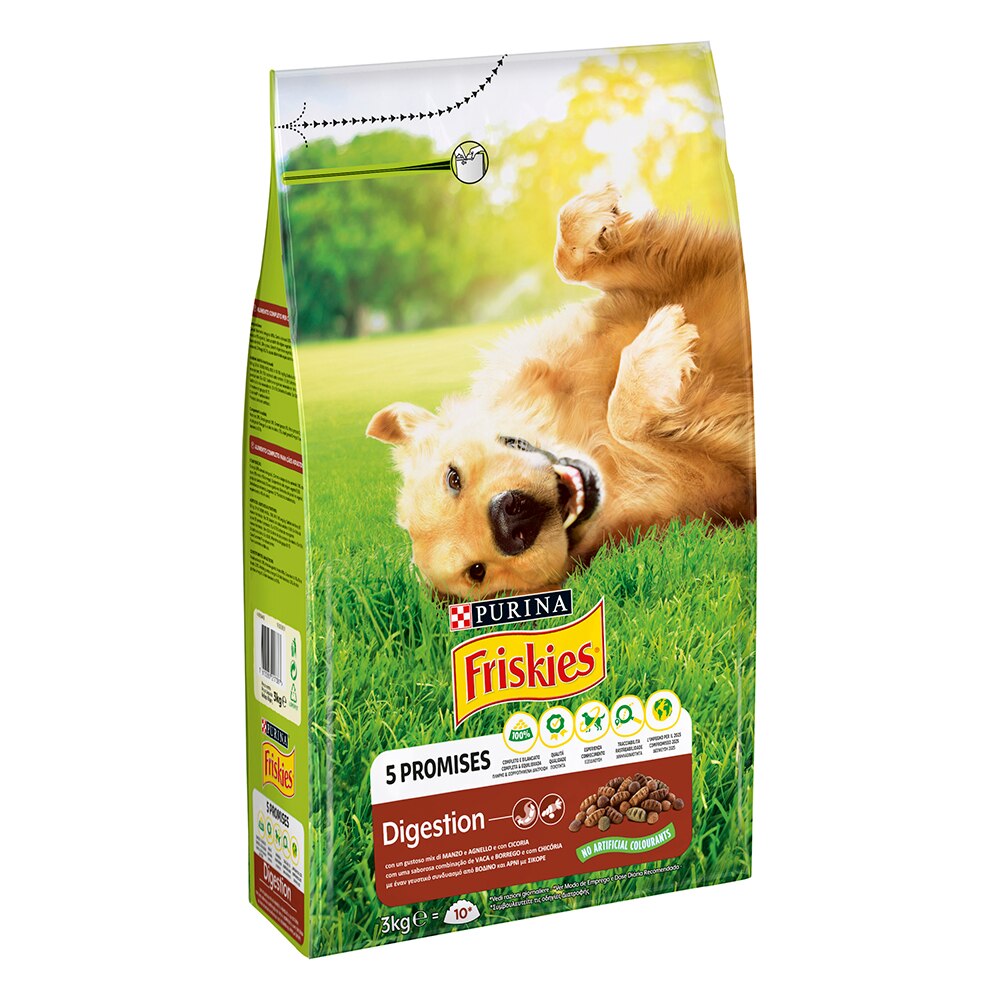 Purina Friskies Per Cani Crocchette Vitafit Active con Manzo in Confezione  da 10 Kilogram