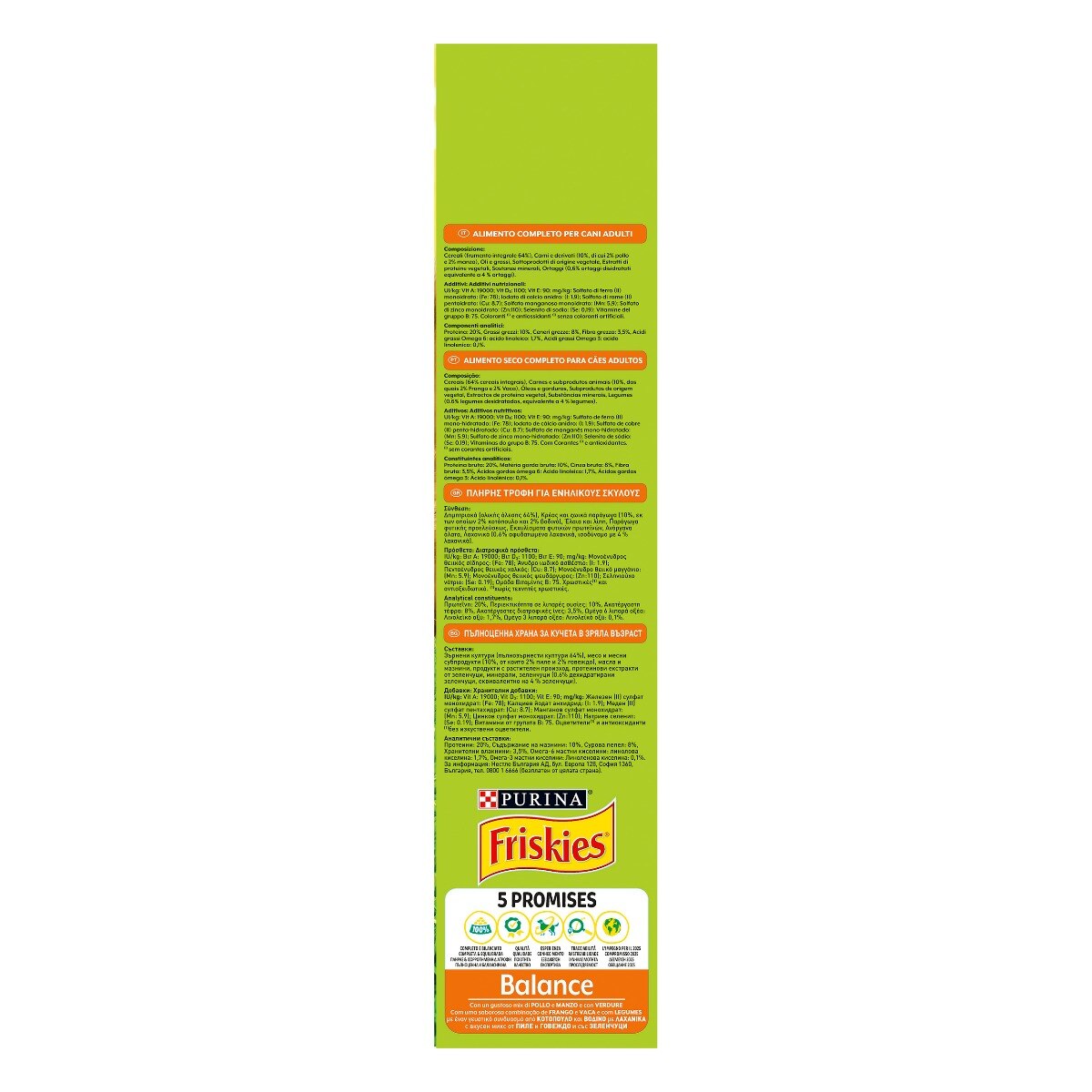 FRISKIES Cane Vitafit Balance con Pollo e Verdure 1 5Kg Purinashop