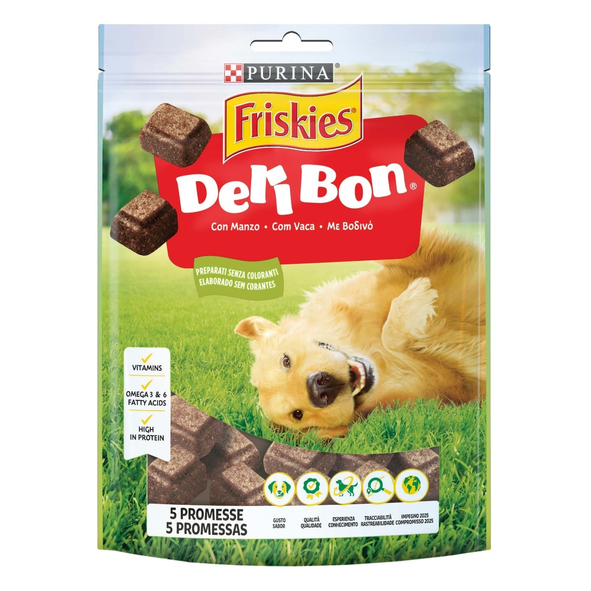 FRISKIES Delibon deliziosi bocconcini con manzo per Cane | PURINA Shop