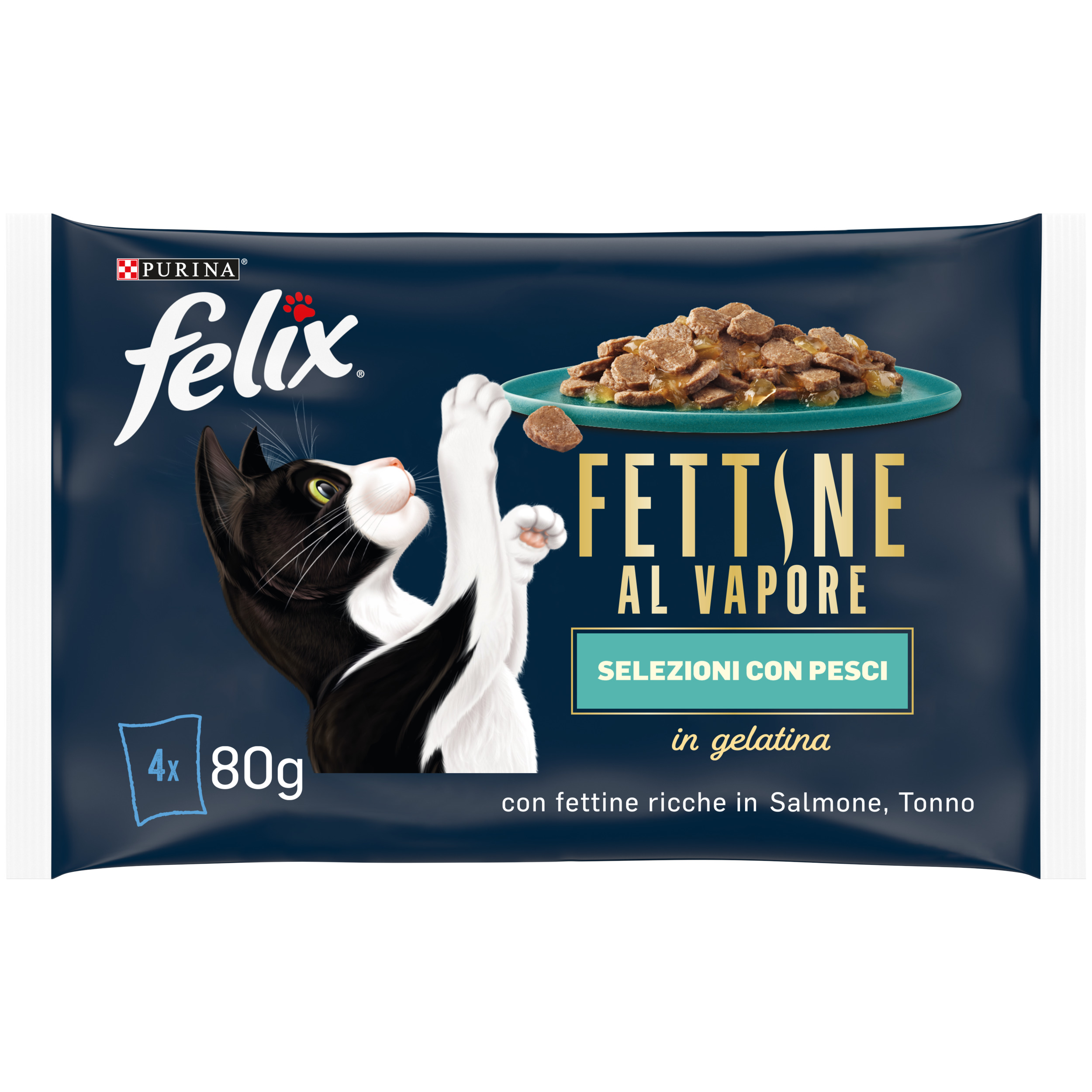 Felix Fettine al Vapore Salmone Tonno 4x80g