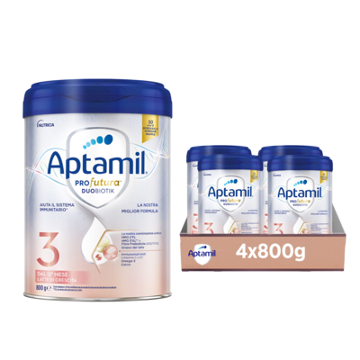 APTAMIL 4 - Latte di Crescita in Polvere per Bambini dai 24 mesi - Formato  Convenienza da 3600 grammi (3 confezioni da 1200g) : : Alimentari  e cura della casa