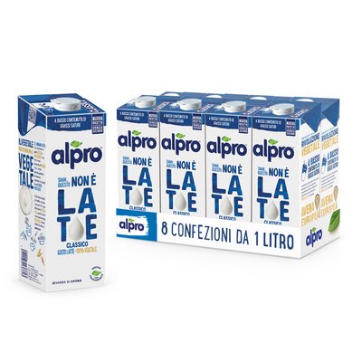 ALPRO QUESTO NON È LATTE, Bevanda Vegetale all'Avena Gusto Latte 8x1l