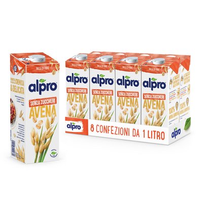 ALPRO SENZA ZUCCHERI Bevanda Vegetale all'Avena 8x1l